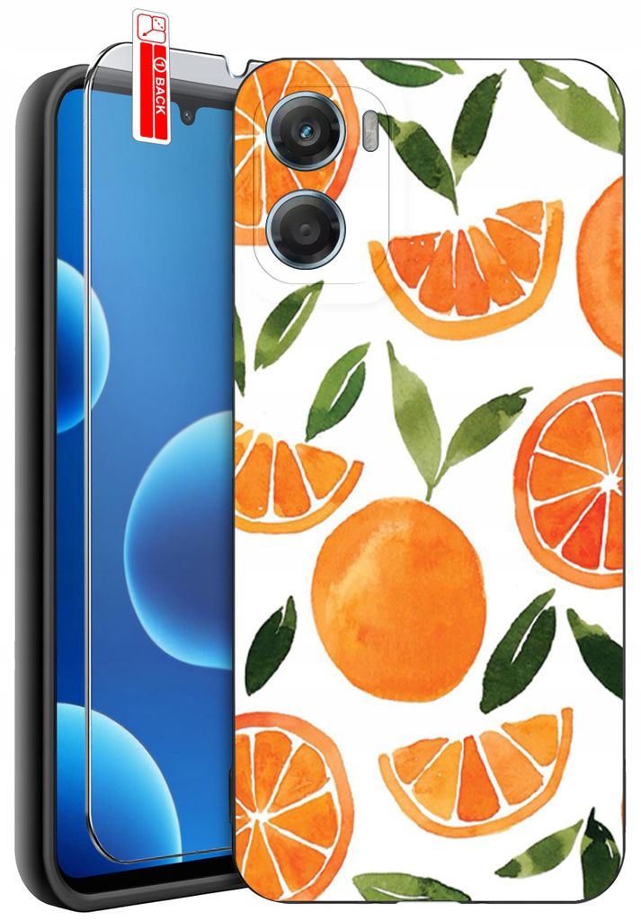 Hülle für Motorola G06 | G06 Power-Designs | Mattes Silikonetui + 9H-Glas