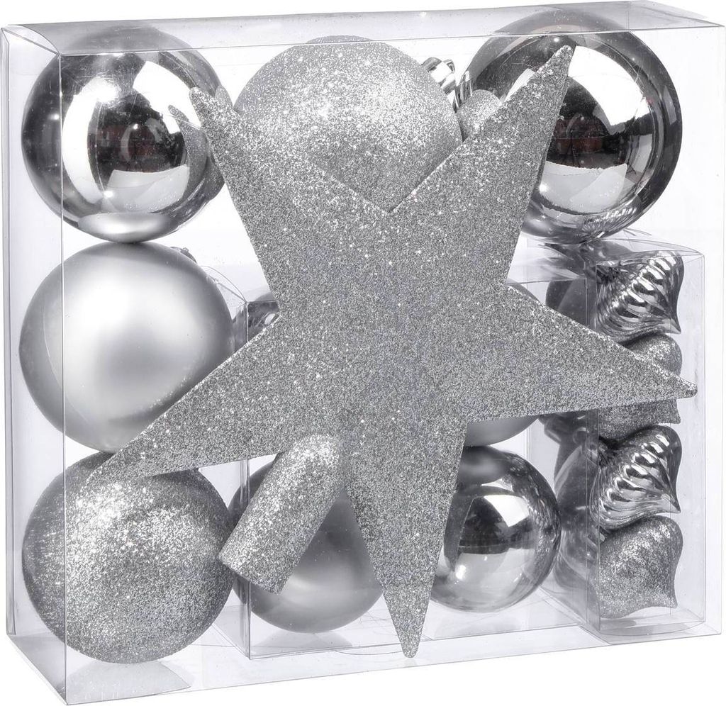 Christbaum-Set "Colorama de Noël" 18-teilig Silber