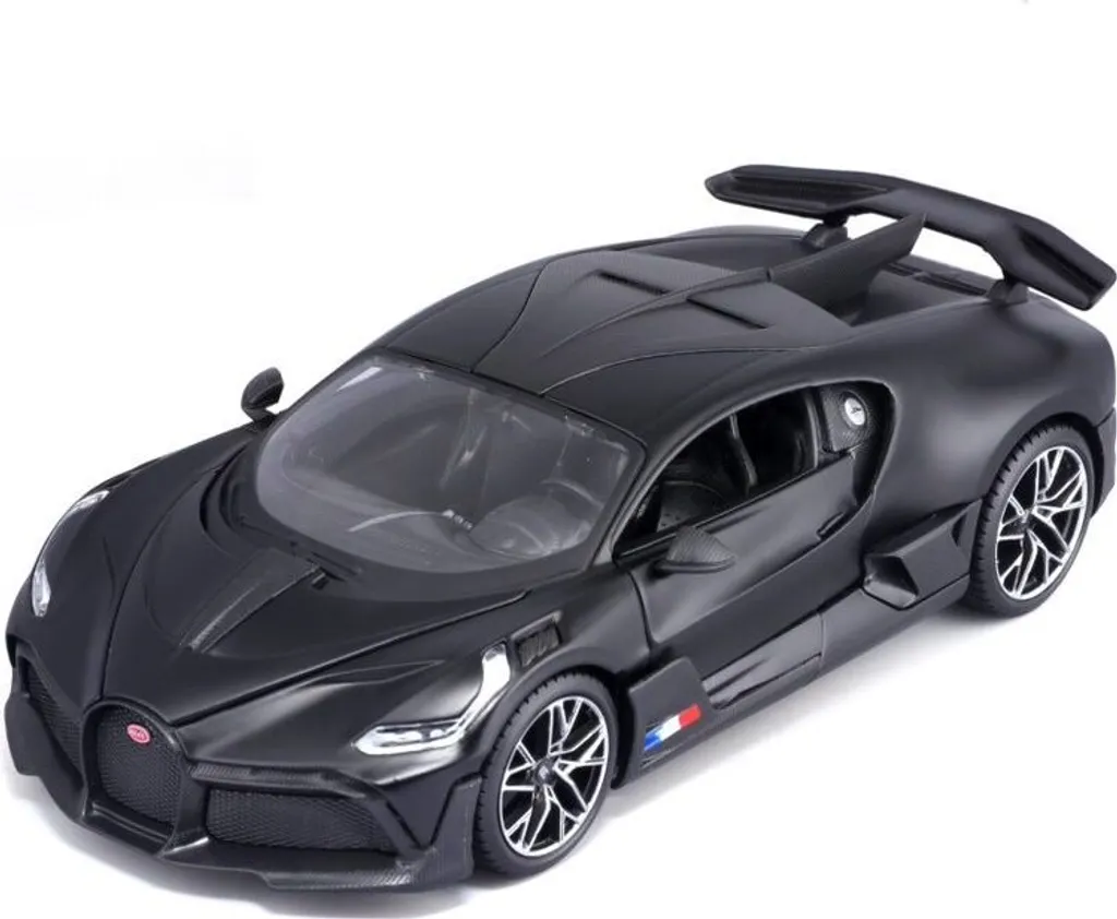 Voiture Miniature Bugatti Divo Maisto 1:24 - Réplique Métal Noir Mat