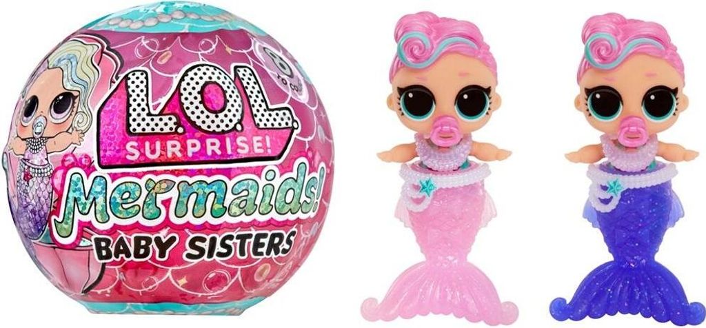 Lol Surprise! Mga - Lalki Baby Sisters Syrenki: Zmieniające Zdjęcie produktu 