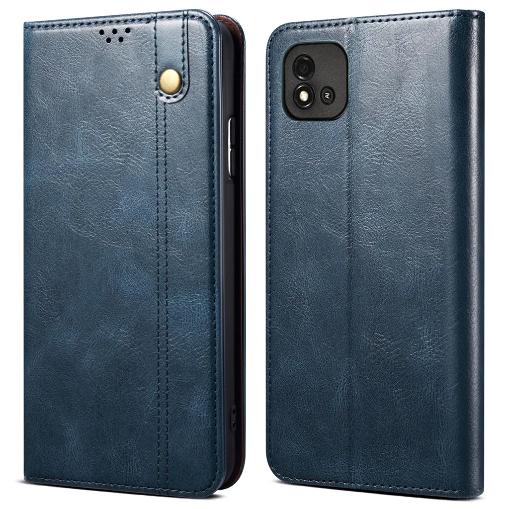 Custodia Flip Blu per OPPO Realme C20 in Pelle con Stand | Protezione 360°