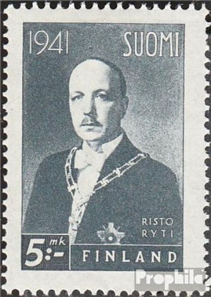 Briefmarken Finnland 1941 Mi 247Y postfrisch Freiheitskampf Finnlands