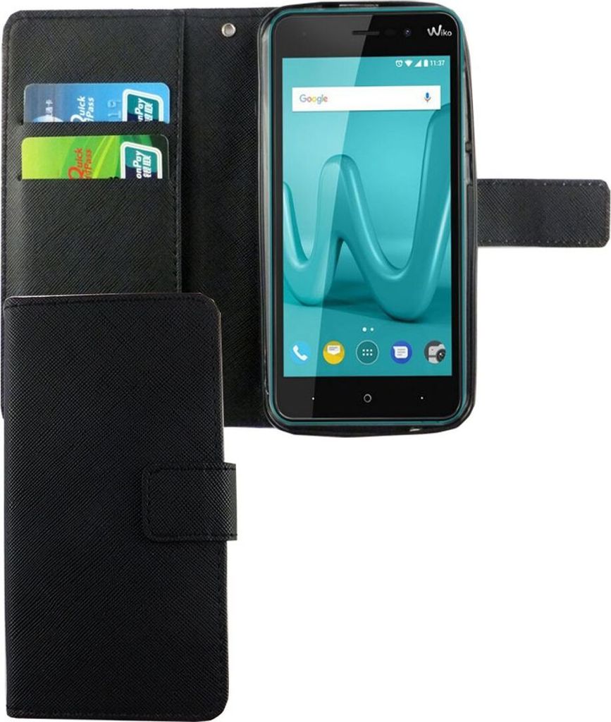 Handyhülle Tasche für Wiko Lenny 4 Schwarz