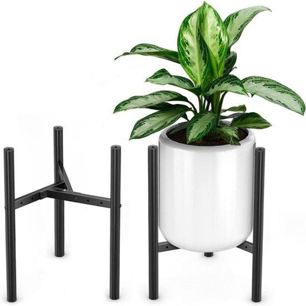 Verstelbare Blumenhalter Set von 2 schwarz für 2-30 cm