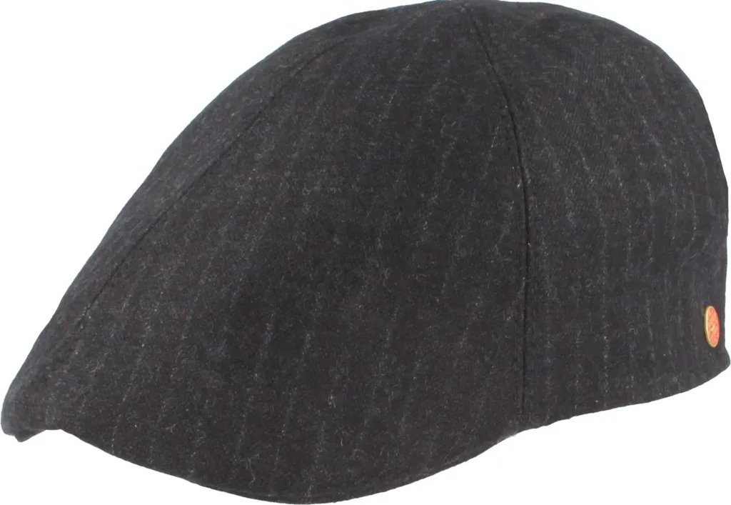 Mayser Duck Cap Paddy à Rayures - Casquette Plate Élégante en Coton