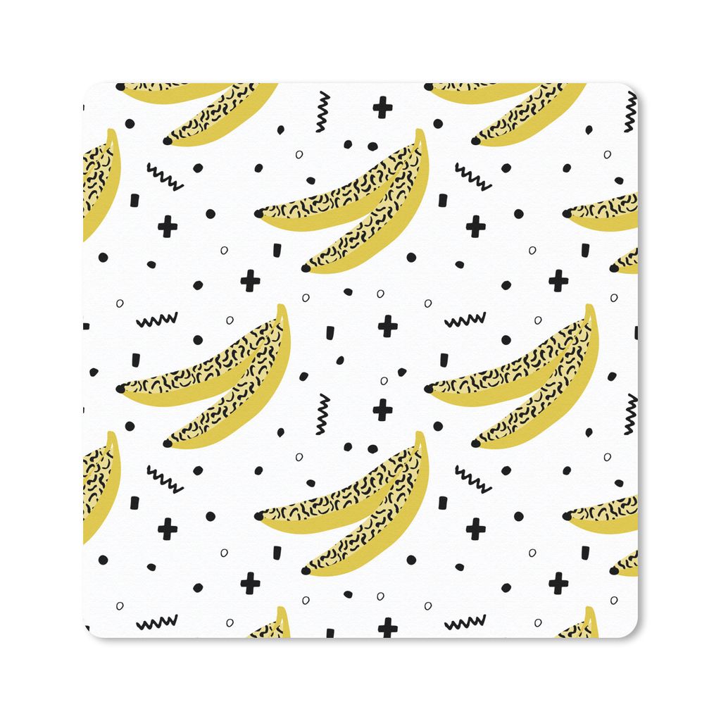 MuchoWow® Mauspad Mousepad Sommer - Design - Bananen 20x20 Produktbild 