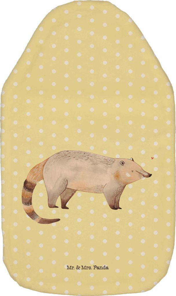 Mr. & Mrs. Panda Wärmflasche Nasenbär - Gelb Pastell - Produktbild 