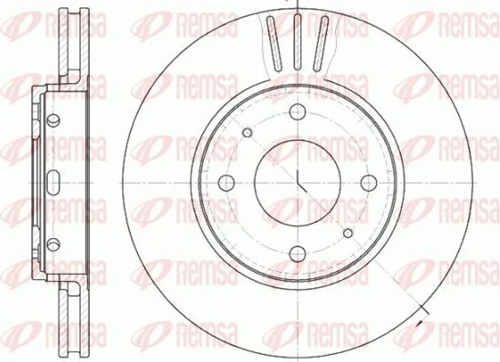 Disque de frein arrière de rechange pour Mitsubishi Carisma et Volvo V40