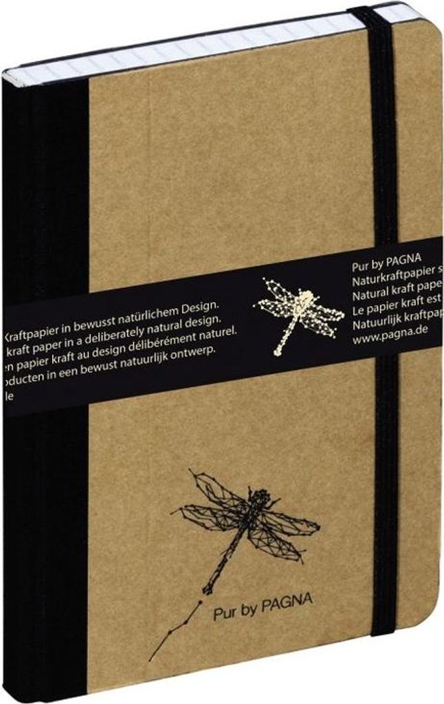 PAGNA Notizbuch A6 Pur 192S kariert natur 1Stk