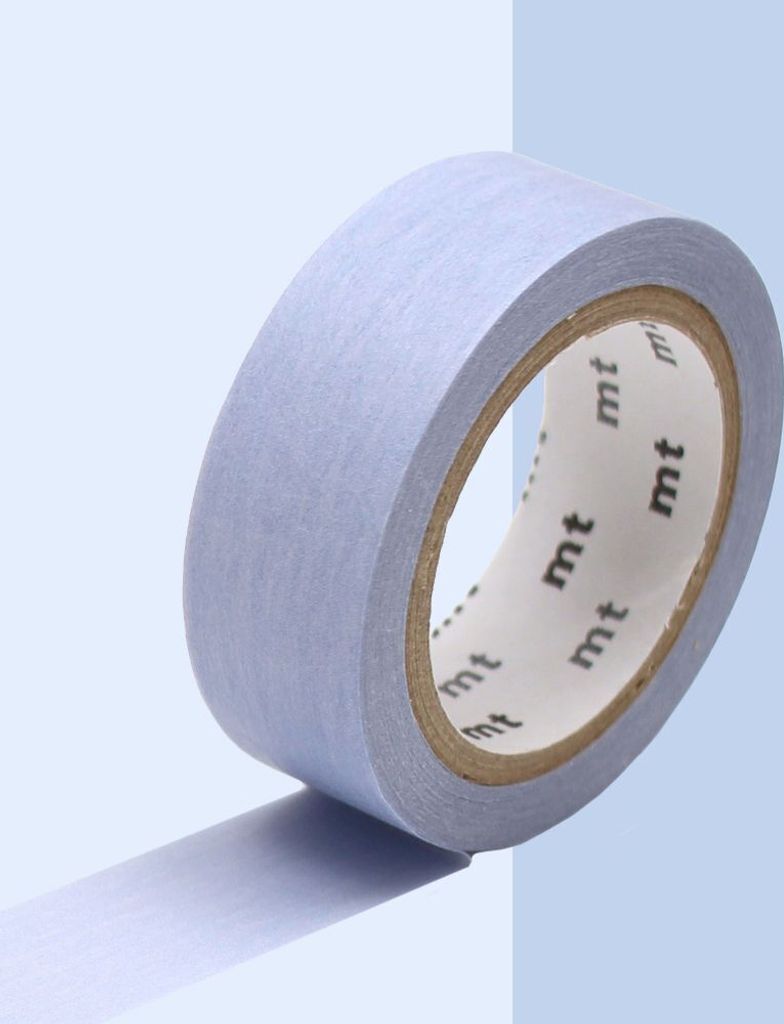 Dekoratives Klebeband einfarbig pastellfarben - Blau - 1,5 cm x 7 m