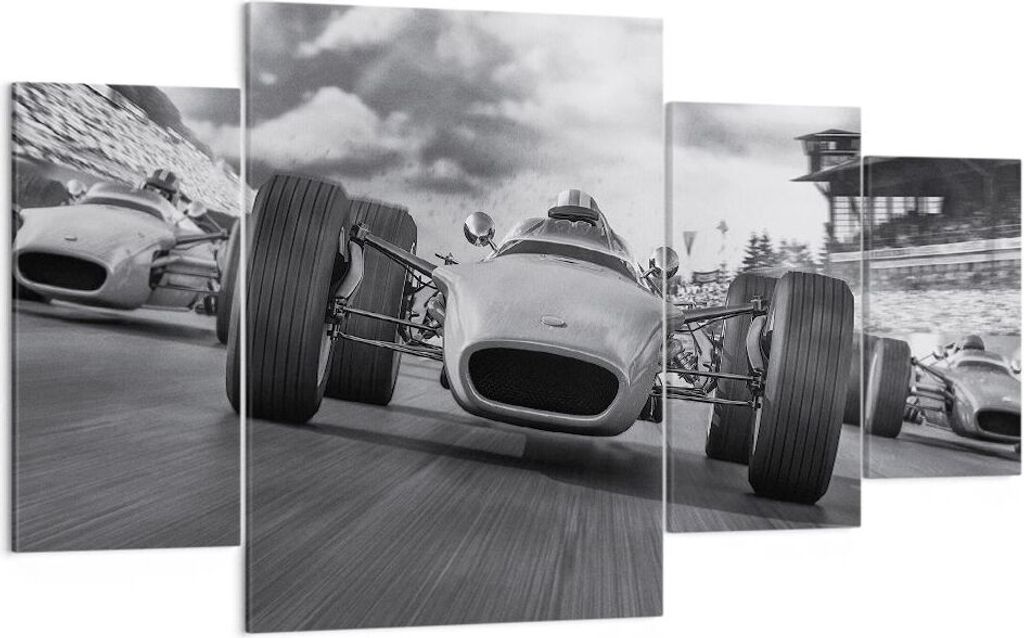 Bild auf Leinwand - Leinwandbild - 4 Teile - Formel 1 Produktbild 