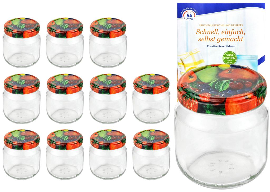 sada 12 kulatých sklenic 212 ml nieder Do 66 sklenic na Obrázek produktu 