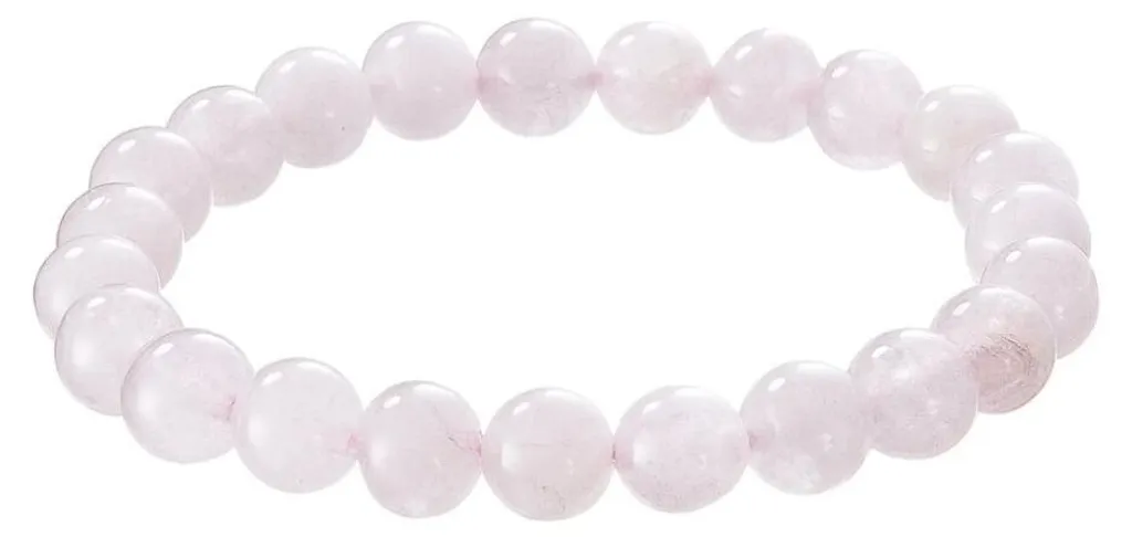 Bracelet perles de quartz rose naturel : un bijou de lithothérapie chic
