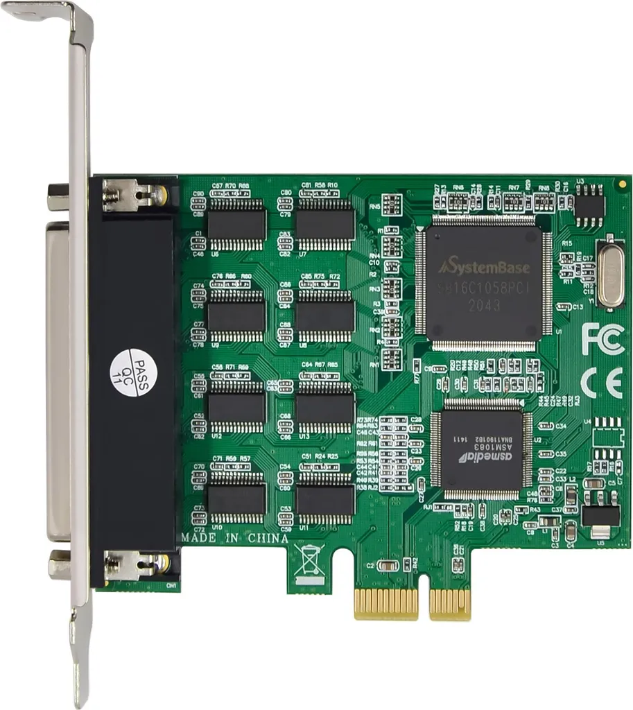 Carte d'interface InLine 8 ports RS-232 avec connecteur D-Sub 9