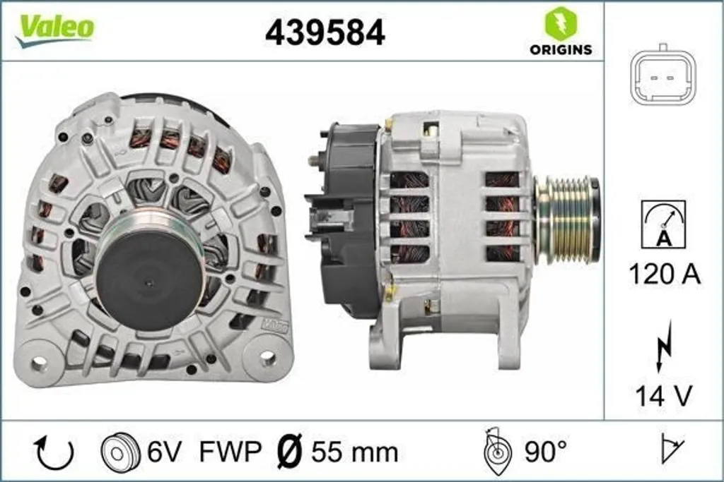 Alternateur haute performance Valeo pour Dacia Duster Lodgy et Sandero