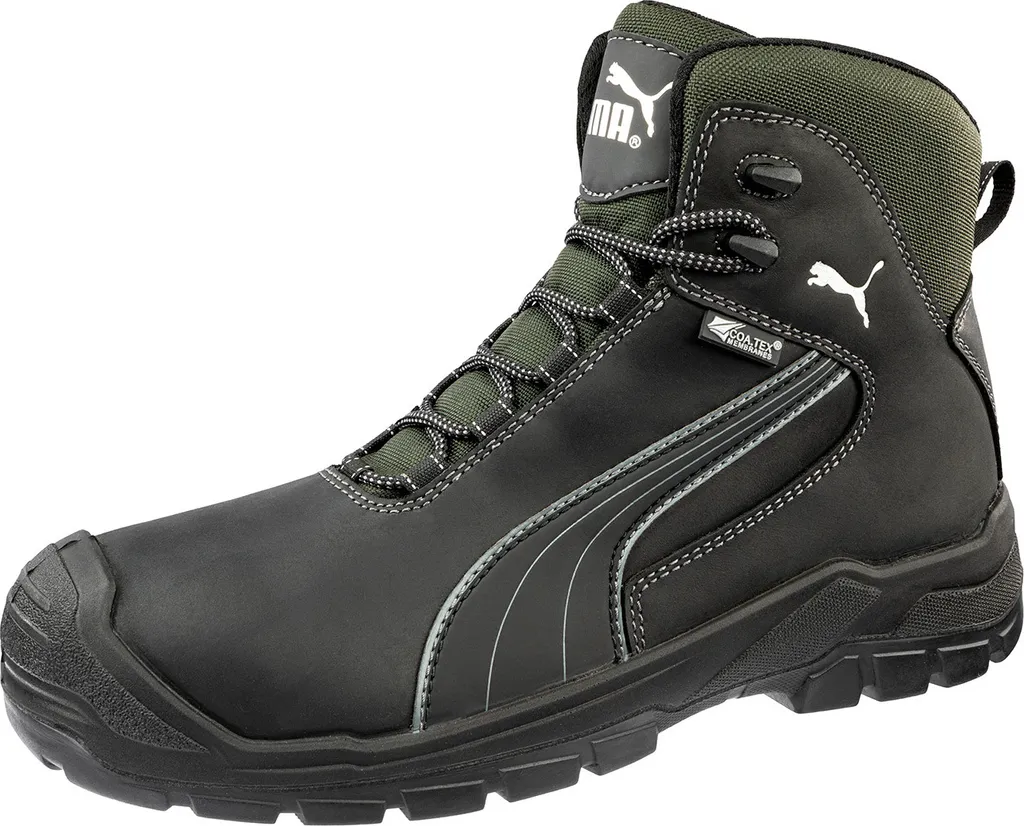Bottes de Travail Puma Cascades O2 Imperméables en Cuir Noir Taille 43