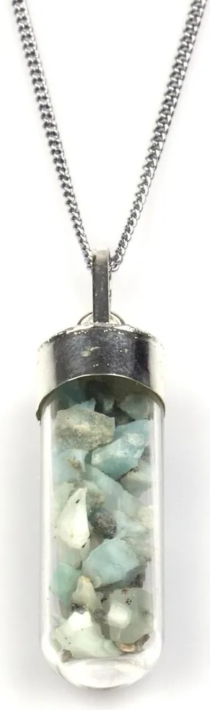 Bijou amazonite naturelle pendentif bouteille pour bien-être et style