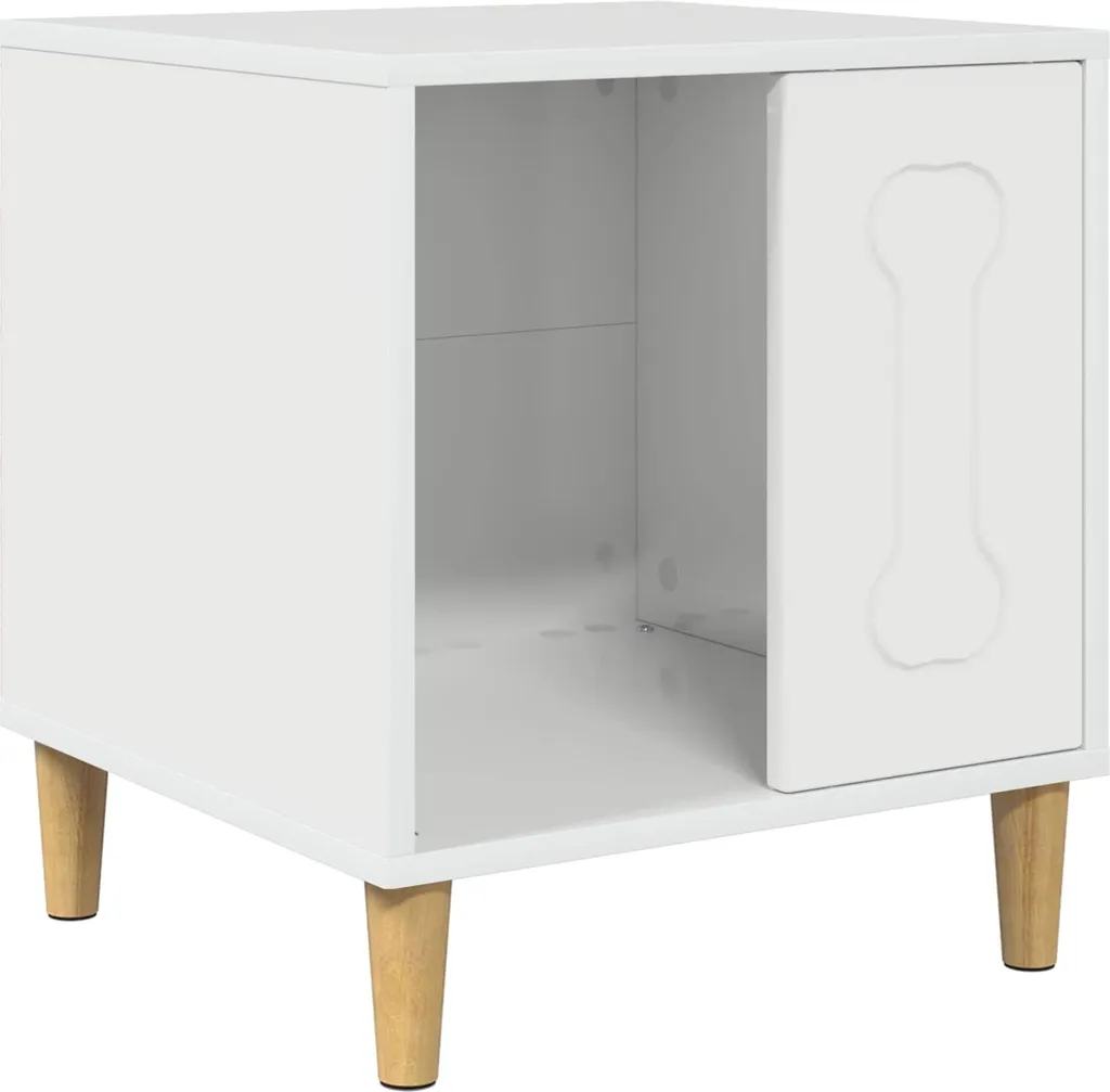 vidaXL Cuccia Cani Design Bianco Lucido 44cm | Arredo Pet di Lusso