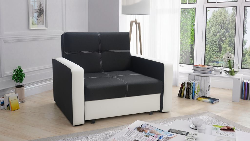 Schlafsofa Bella 1 mit Bettkasten Kol B09 Savannah 14 + Madrid 920 Iwmar Möbel