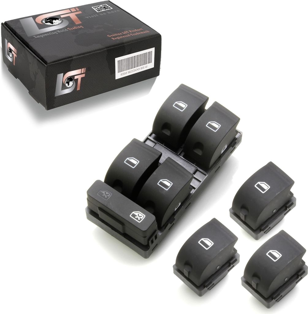 4x Fensterheber Schalter vorne hinten Set für Audi A4 8EC Produktbild 
