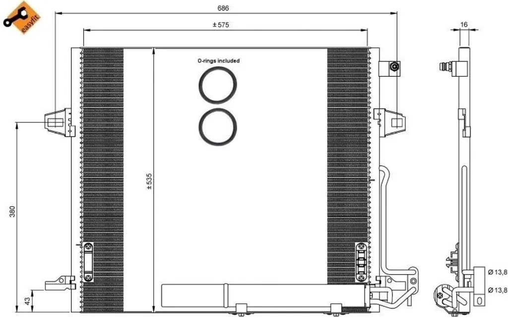 Remplacer le condenseur de clim Mercedes Classe M W164 avec le NRF 35927