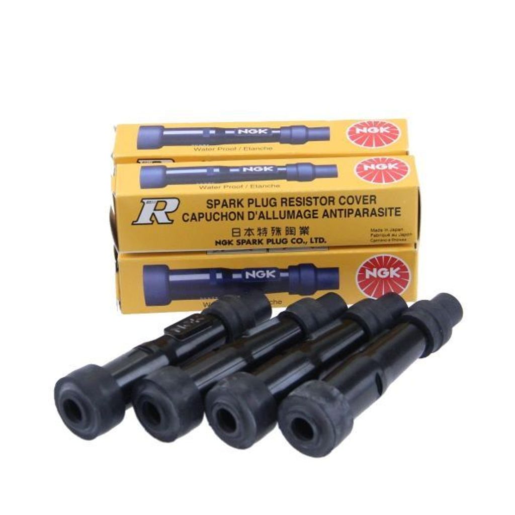NGK Zündkerzenstecker 4-er Set SD05F 5kOhm entstört gerade Produktbild 