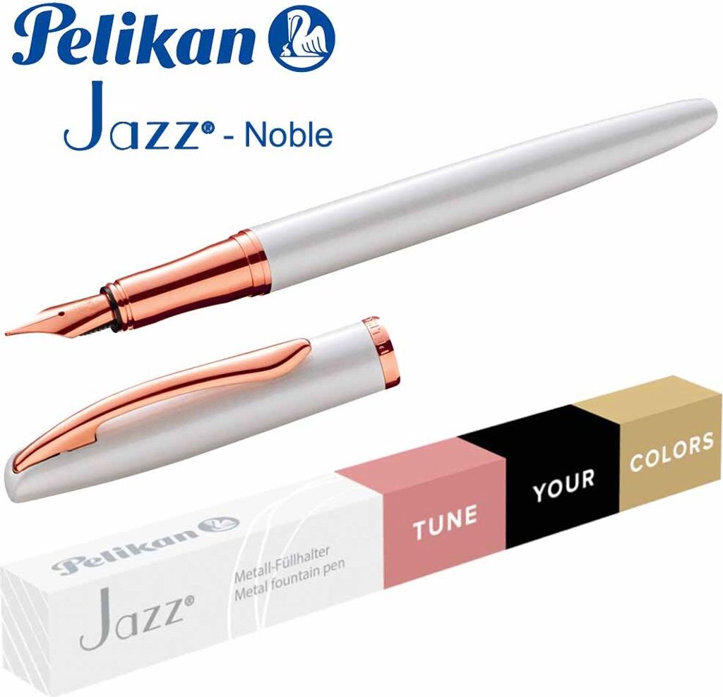 Pelikan Füllhalter Jazz Noble Elegance P36 Perlmutt Weiß Zdjęcie produktu 