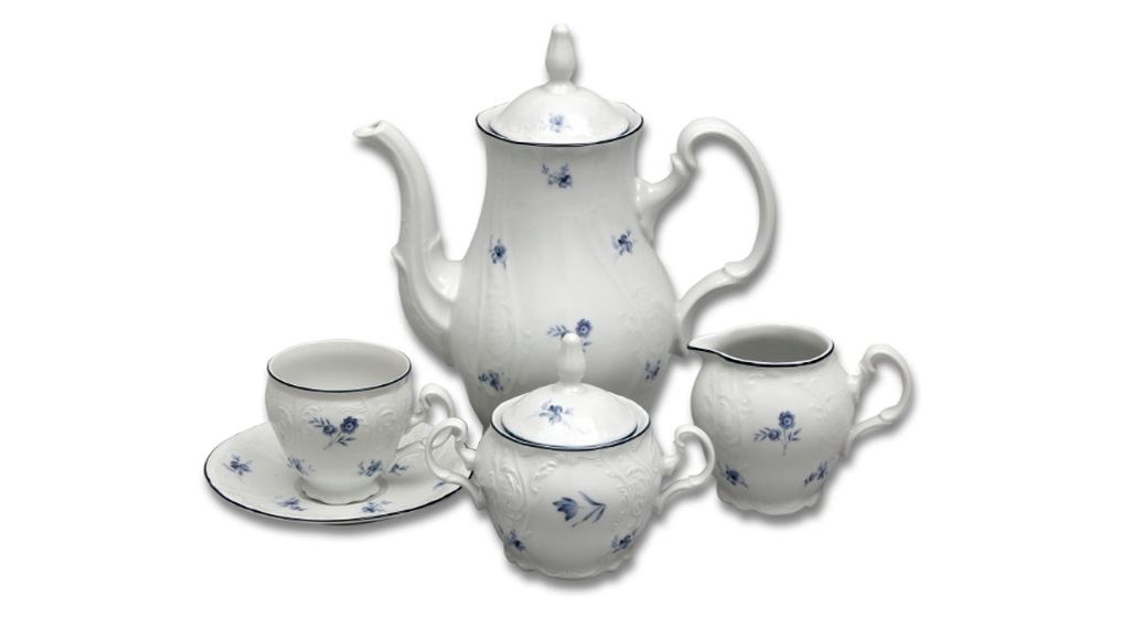 Karlovarský porcelán, kávová súprava Thun Bernadotte, modré Obrázok produktu 