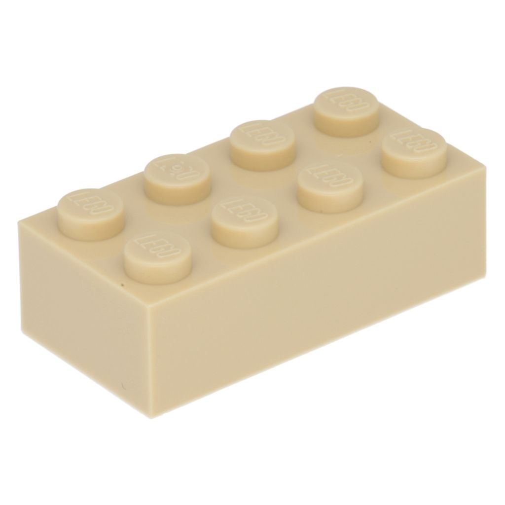 100 mattoncini LEGO 2 x 4, beige Immagine del prodotto 