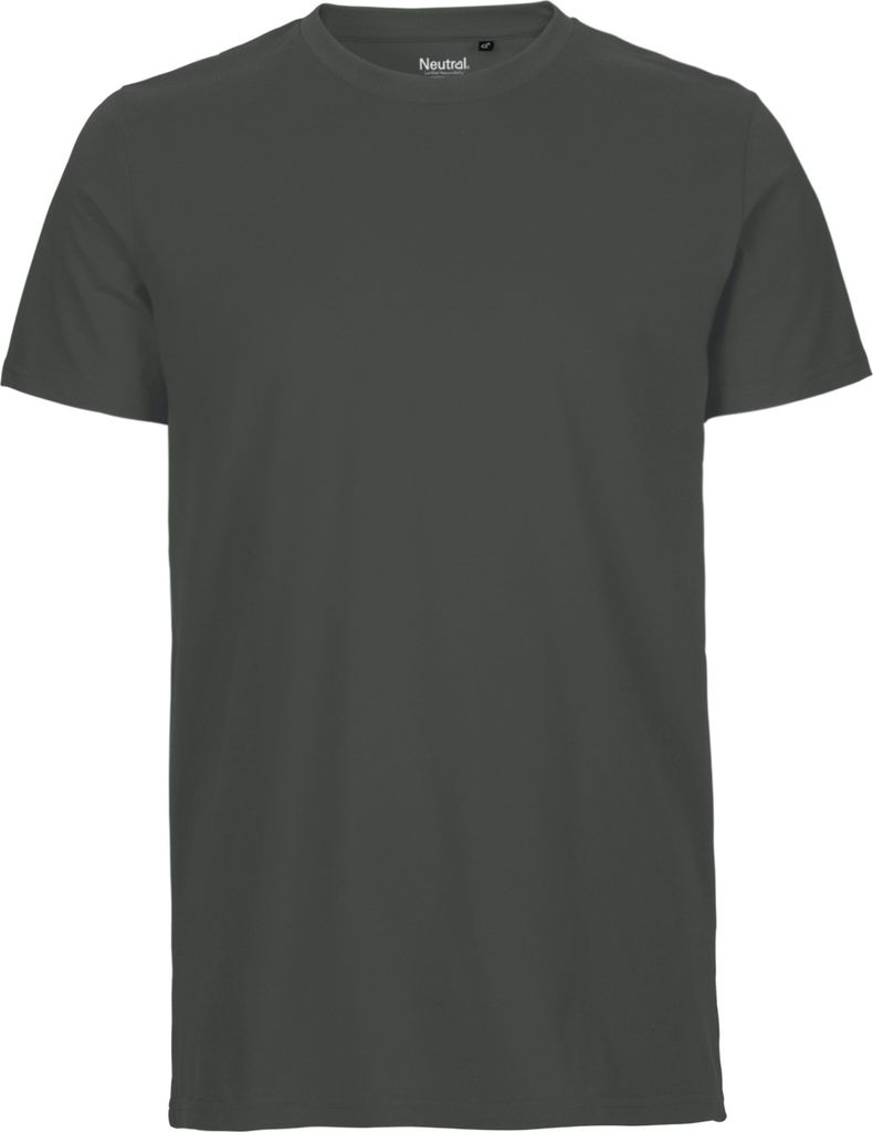 Neutral O61001 | Mens Fitted T-Shirt +GOTS- - Farbe: Charcoal - Größe: L
