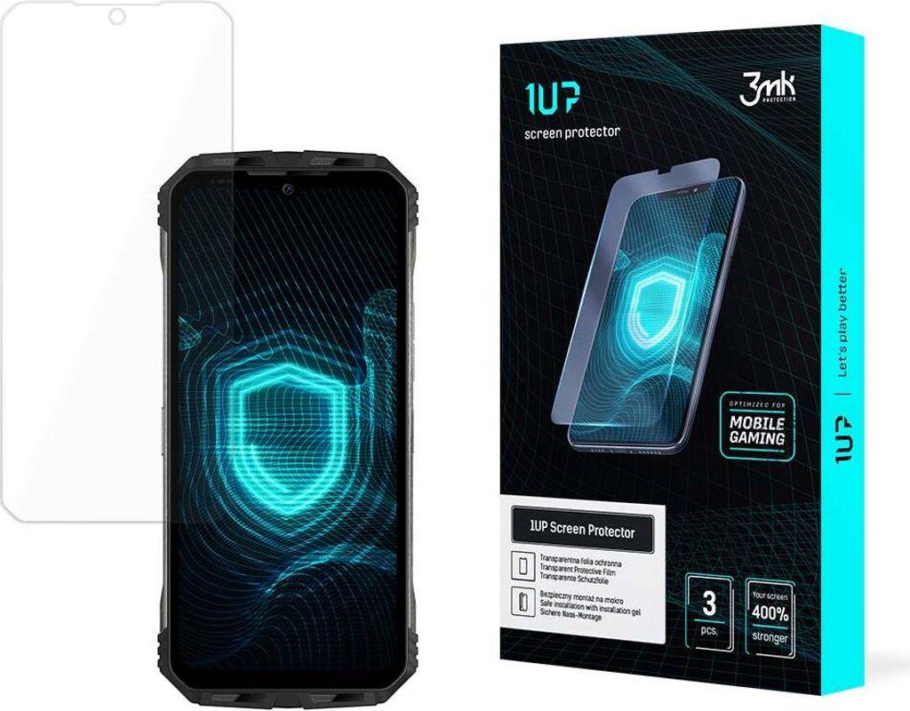 3mk Display Schutzfolie 1UP für Doogee V30T transparent Gaming (3 Stück)