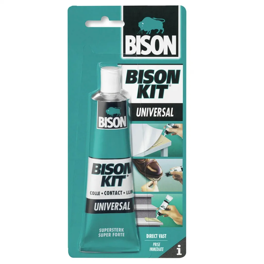 Bison Kit 100 ml - Idéal pour Réparer Cuir, Caoutchouc et Bois Facile