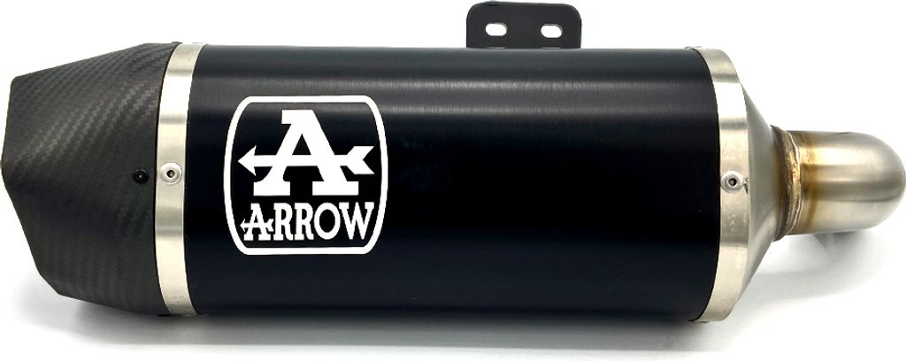 ARROW Auspuff DARK INDY RACE mit Carbon-Endkappe für BMW F900R und F900XR ab Modelljahr 2020, Alumin