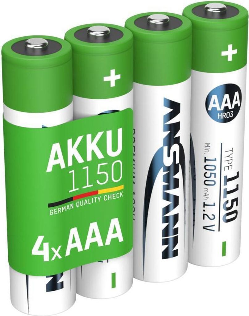 ANSMANN NiMH Akku Micro AAA Typ 1150 (