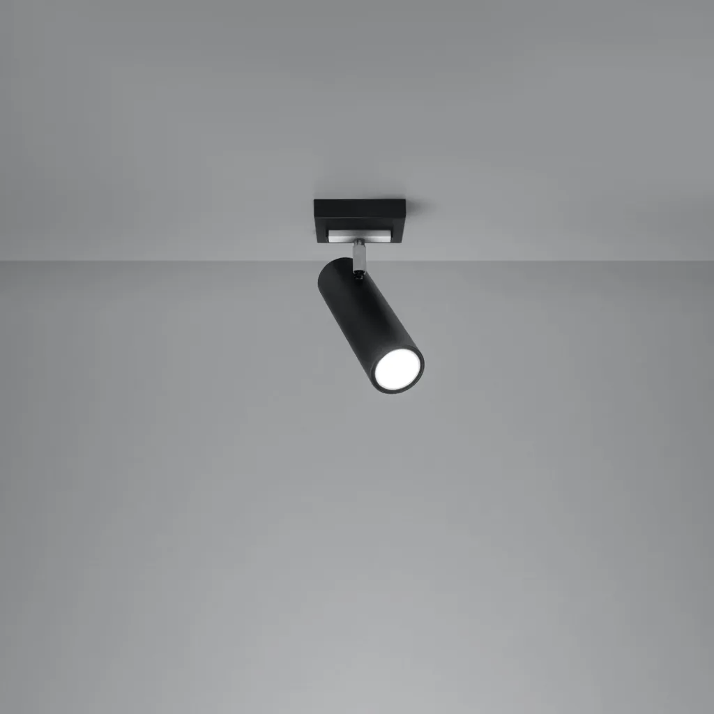 Spot Orientable KURSO Noir Chromé - Solution Éclairage Précis Pure Lume - 3