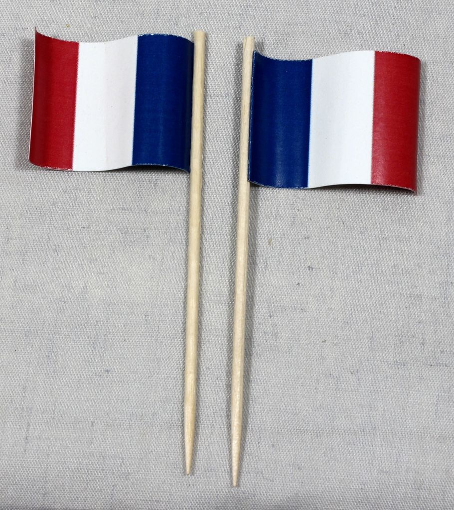 Party-Picker Flagge Frankreich Papierfähnchen in Produktbild 