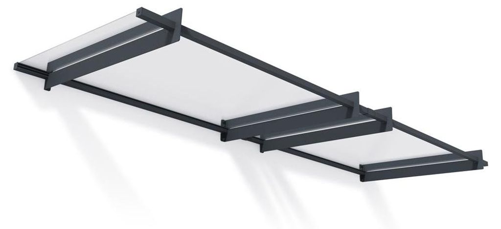 Palram - Canopia Vordach Nancy 3000 Anthrazit 301x94 cm Produktbild 