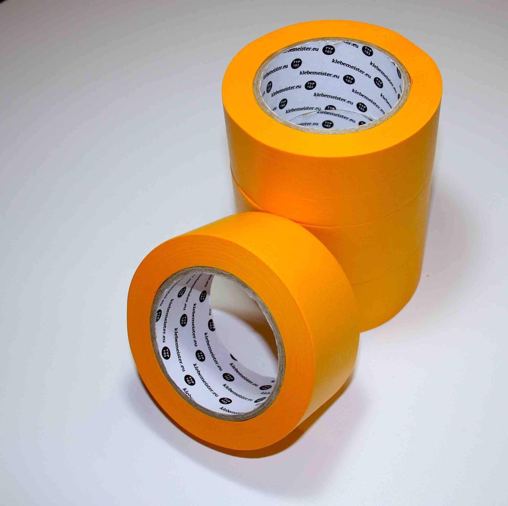 3x klebemeister® 50mm Abdeckband Goldband Malertape Maler Produktbild 3