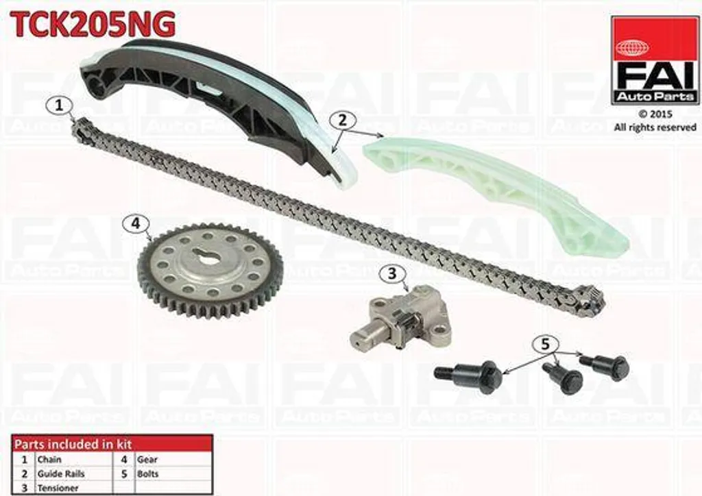 Kit de distribution à chaîne moteur 1130A220 FAI pour Mitsubishi Mirage