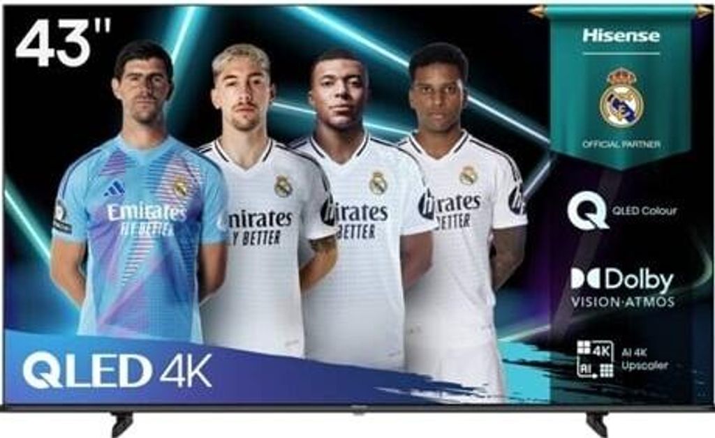 Hisense 43E7Q Fernseher, 43 Zoll, 4K UHD QLED, Smart TV Produktbild 