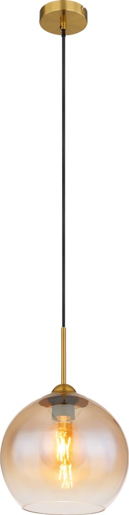 Globo Lighting|Hängeleuchte Metall messingfarben matt, 1x E27