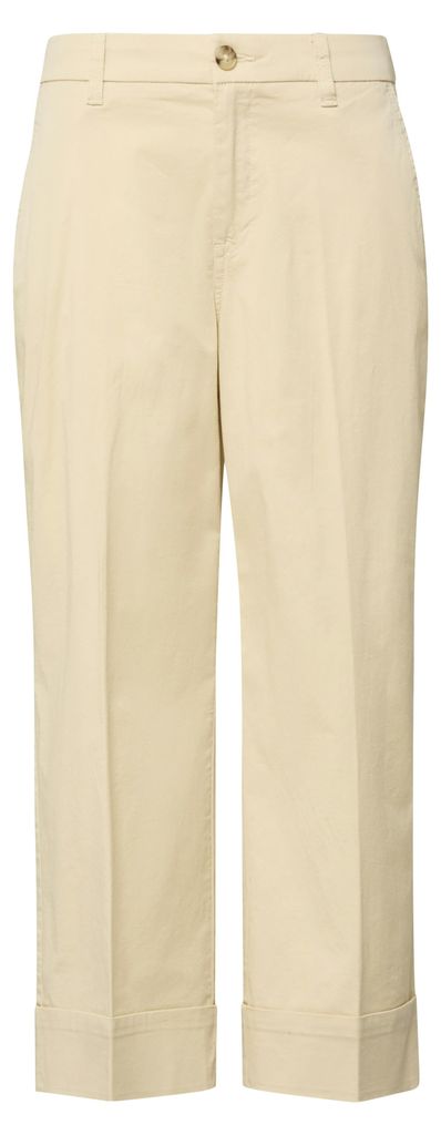 S.Oliver Damen Culotte Hose mit Bügelfalte Braun Größe 44 Modell 8000