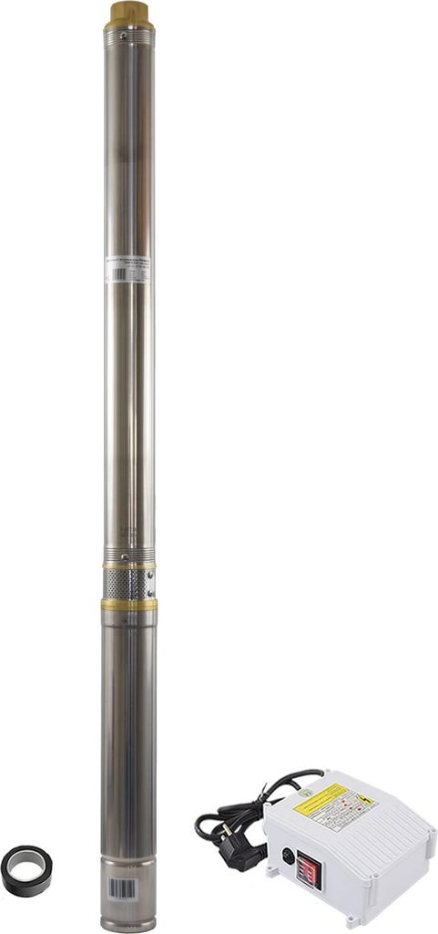 Agora-Tec 3 Zoll Brunnenpumpe Tiefbrunnenpumpe PREMIUM 750W-5.5-62 30m Kabel