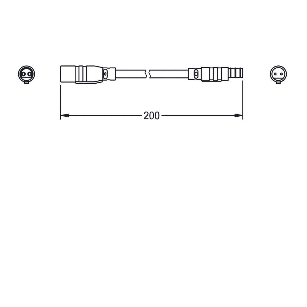 Rallonge de Capteur KWC F5 2-pôles 20cm pour Installation Sanitaire Murale