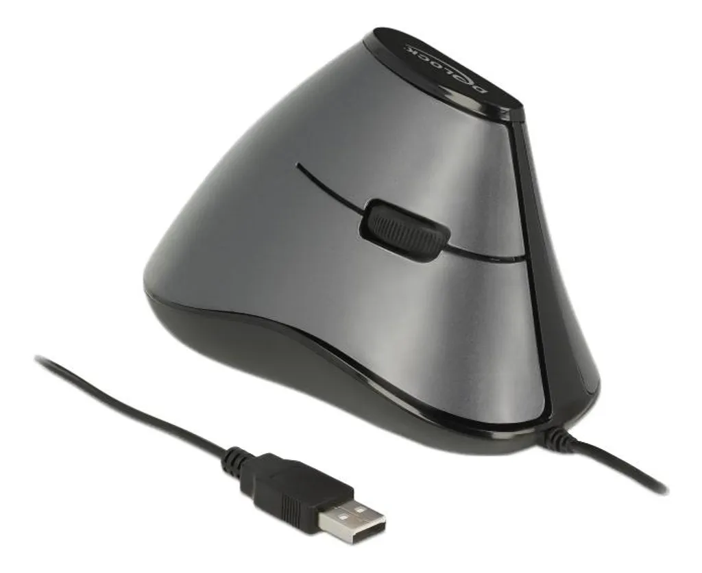 Souris verticale optique 5 boutons Delock pour ordinateur de bureau - 2