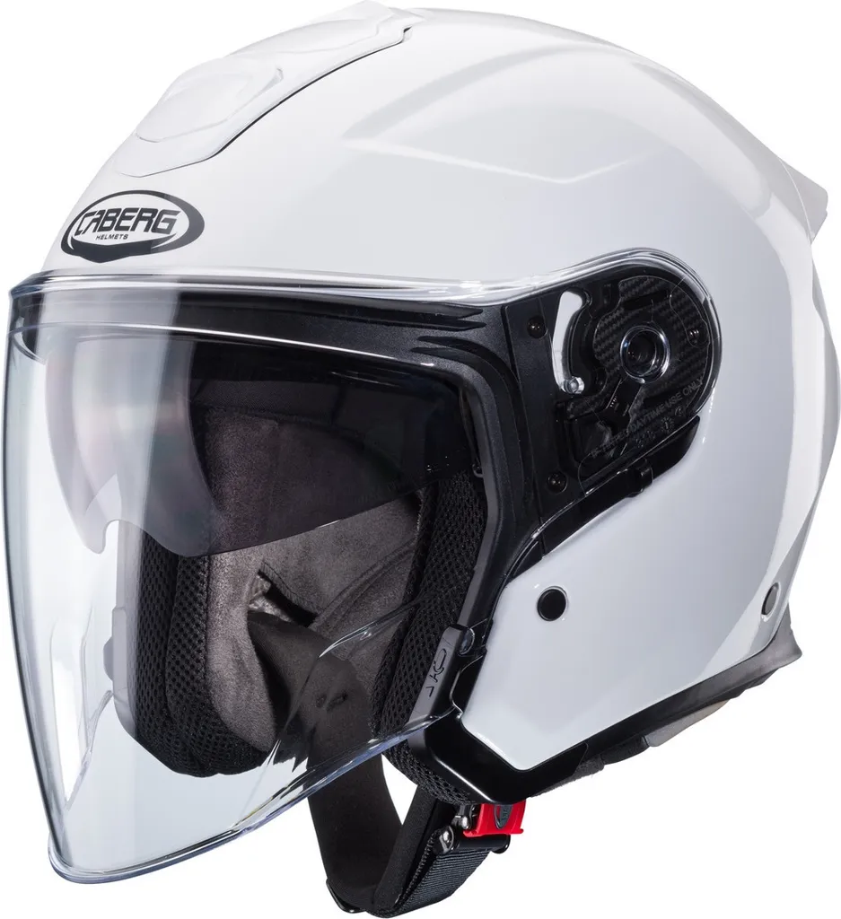 Casque Jet Scooter Caberg Flyon II Blanc L - Idéal Trajets Urbains Quotidiens