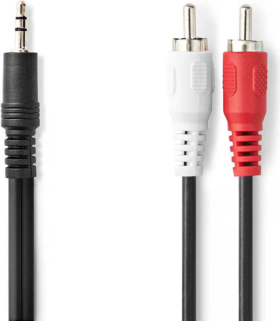 Cavo Stereo Jack 3.5mm / 2x RCA 10,0m - Soluzione Audio Semplice