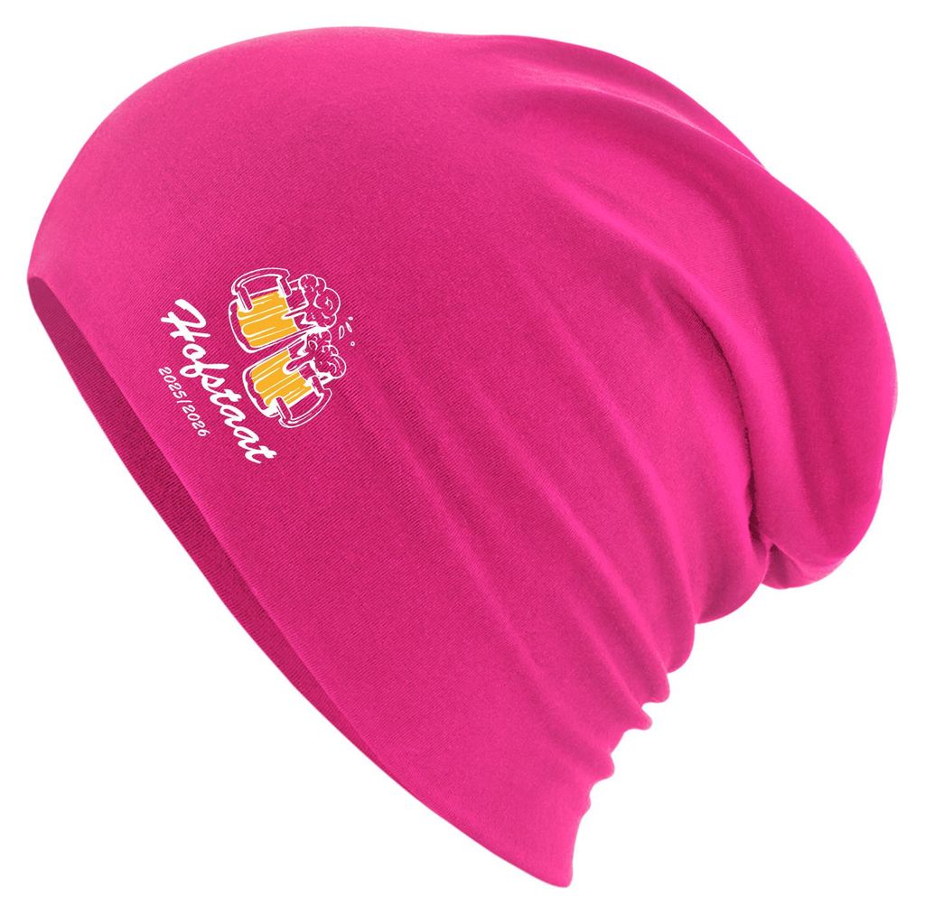 Huuraa Beanie Hofstaat 2025/26 Schützenfest Fuchsia One Size Baumwolle und Elasthan Mütze Geschenkidee