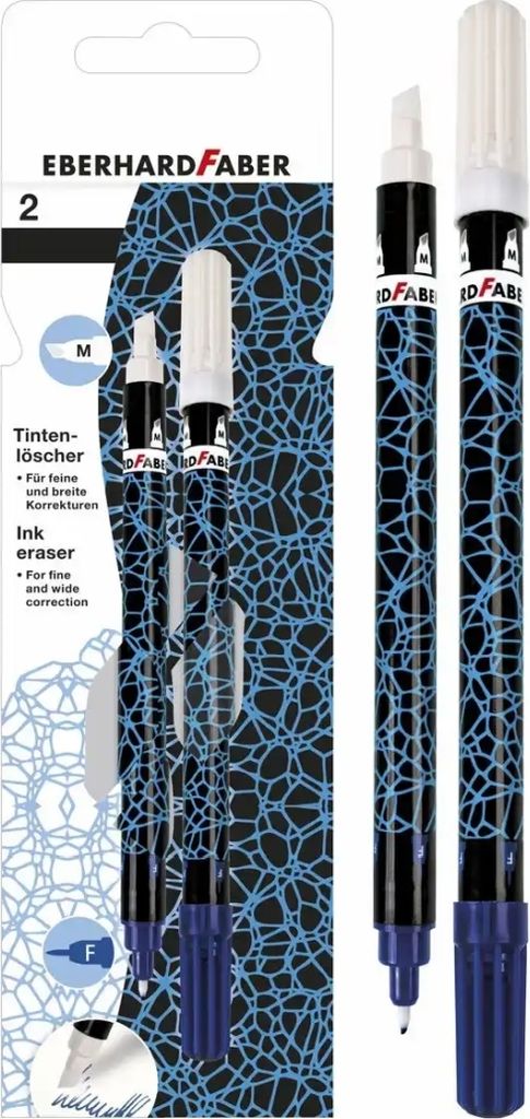 Tintenlöscher  neon blau/schwarz 2er Produktbild 