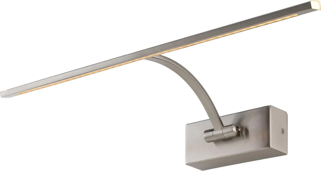 Luminaire de tableau LED DALI finition Nickel 45cm 8W lumière chaude